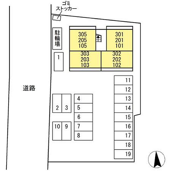 ペルショワール 202｜岐阜県大垣市築捨町２丁目(賃貸アパート1LDK・2階・37.69㎡)の写真 その3