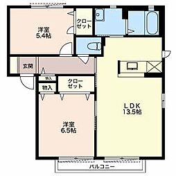 バリュージュクレスト B 1階