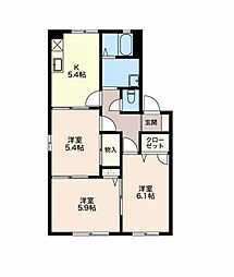 グラン　パルク 1階3Kの間取り