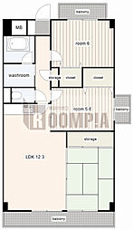カーサ薬師寺 2階