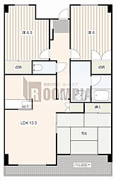 P・WAVE417 3LDKの間取図画像