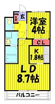 Thai・GardenI 303 ｜ 埼玉県草加市西町（賃貸マンション1LDK・3階・36.00㎡） その2