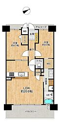 アルファステイツ浜松駅西 2LDKの間取図画像