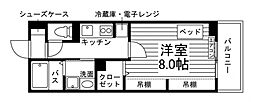 (仮称)三重江戸橋学生アパートメント 1Kの間取図画像