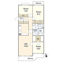 間取図画像 3LDK