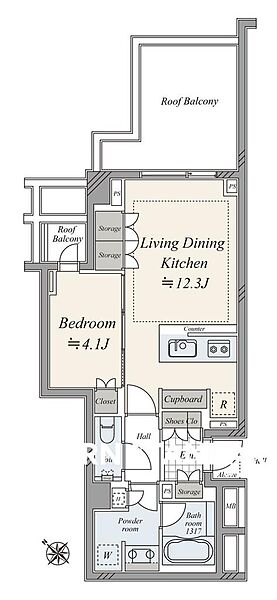 間取りを拡大表示