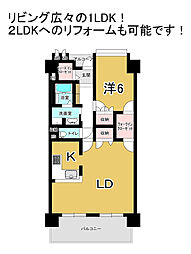 間取図画像 1LDK