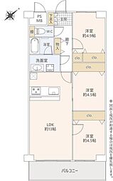 パルクメゾン千舟公園 3LDKの間取図画像