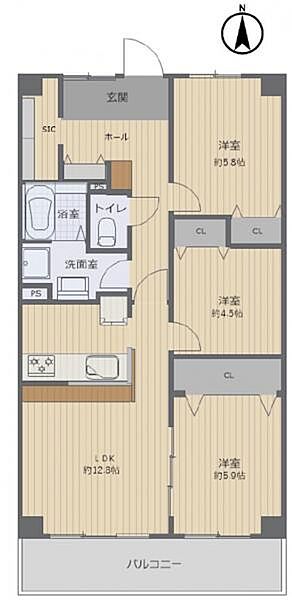間取りを拡大表示