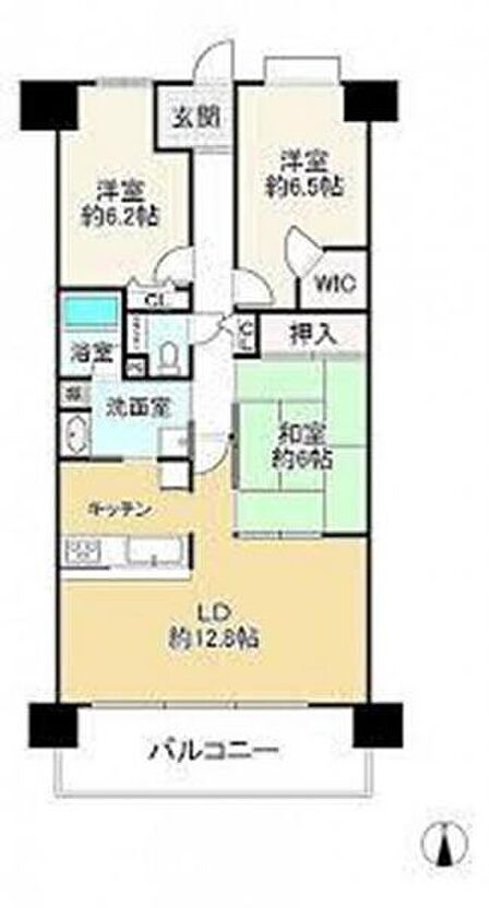 3LDK 間取り