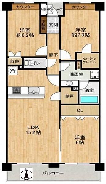 間取りを拡大表示