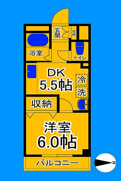 大阪府堺市北区常磐町1丁(賃貸マンション1DK・4階・26.07㎡)の写真 その2