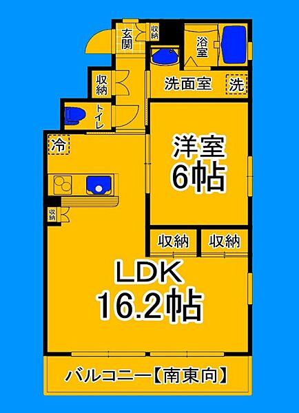 大阪府大阪市住吉区万代東1丁目(賃貸マンション1LDK・2階・55.00㎡)の写真 その2