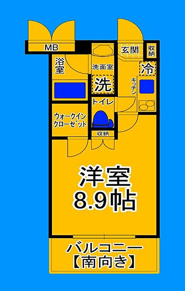 大阪府大阪市住吉区長居3丁目(賃貸マンション1K・3階・26.08㎡)の写真 その2