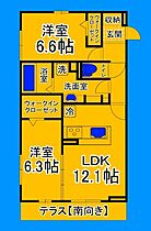 大阪府堺市北区中長尾町1丁（賃貸アパート2LDK・1階・62.62㎡） その2