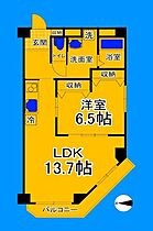 大阪府大阪市住吉区山之内1丁目（賃貸マンション1LDK・2階・47.21㎡） その2