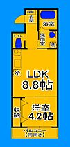 大阪府堺市堺区中三国ヶ丘町7丁（賃貸マンション1LDK・2階・34.52㎡） その2