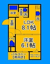 大阪府大阪市住吉区遠里小野3丁目（賃貸アパート1LDK・2階・36.35㎡） その2