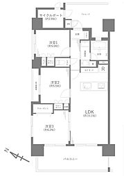 グランイーグルパークサイド大森南 3LDKの間取図画像