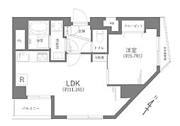 ジェイパーク目黒祐天寺 1LDKの間取図画像
