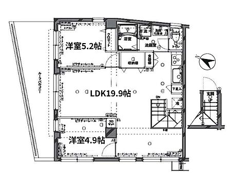 2LDK 間取り