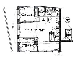アイディ西馬込 2LDKの間取図画像