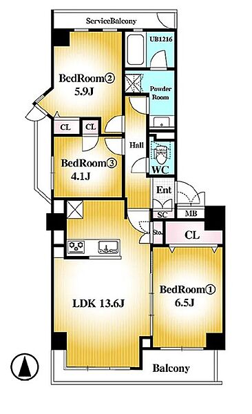 間取りを拡大表示