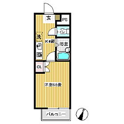 セノーテ佐久 1Kの間取図画像