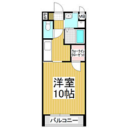 エスポワール 1Kの間取図画像