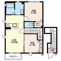 間取図画像 2LDK