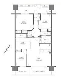 グランシティレイディアントアクアヴィータ 4LDKの間取図画像