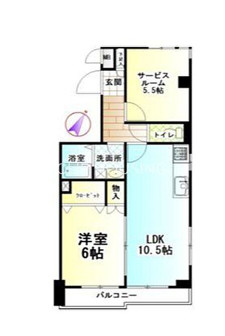 2LDK 間取り