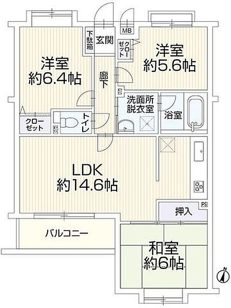 間取りを拡大表示
