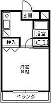 コスモスメゾンII 201 ｜ 福岡県久留米市野中町414（賃貸アパート1K・2階・26.00㎡） その2