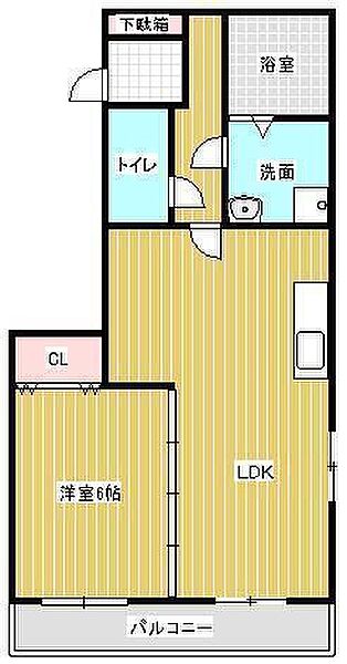 愛梨ビルII 302｜福岡県久留米市通外町(賃貸マンション1LDK・3階・46.00㎡)の写真 その2