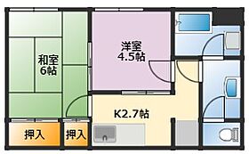 水城第3ビル 401 ｜ 福岡県久留米市本町3-1（賃貸マンション2K・4階・26.50㎡） その2