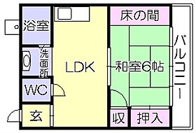 コーポナカシマ 200 ｜ 福岡県久留米市安武町住吉733（賃貸アパート1LDK・2階・32.00㎡） その2