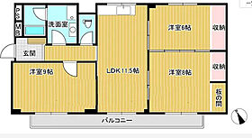 丸一ビル 401 ｜ 福岡県久留米市日吉町13-39（賃貸マンション3LDK・4階・75.00㎡） その2