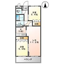 エメラルド　グレース  ｜ 福岡県久留米市三潴町高三潴（賃貸アパート2LDK・2階・57.85㎡） その2