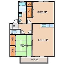 サンウイング B105 ｜ 福岡県久留米市江戸屋敷2丁目25-8（賃貸アパート2LDK・1階・60.00㎡） その2