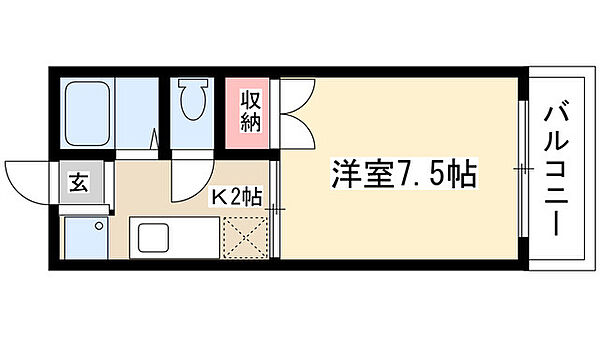 マローネ南 1E｜愛知県名古屋市昭和区南分町５丁目(賃貸アパート1K・1階・22.00㎡)の写真 その2