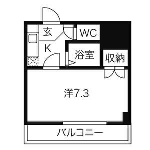 セントラルハイツ滝川 406｜愛知県名古屋市昭和区滝川町(賃貸マンション1K・4階・21.60㎡)の写真 その2