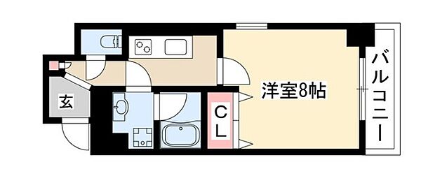 アレーズ 505｜愛知県名古屋市昭和区車田町１丁目(賃貸マンション1K・5階・29.49㎡)の写真 その2