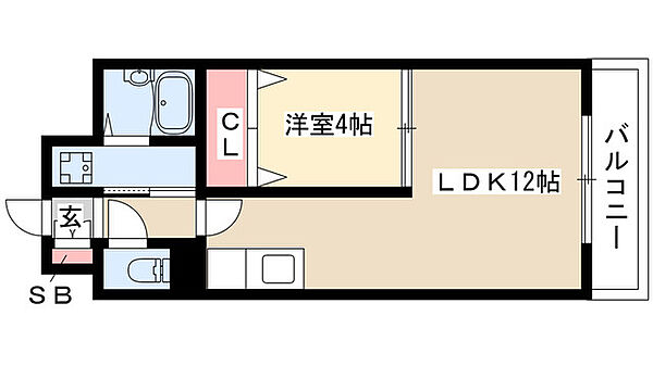 サンマール牛巻 504｜愛知県名古屋市瑞穂区牛巻町(賃貸マンション1LDK・5階・37.97㎡)の写真 その2