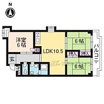 アルカサーノＫＩＴＡＩ 405 ｜ 京都府長岡京市勝竜寺（賃貸マンション3LDK・4階・60.48㎡） その2