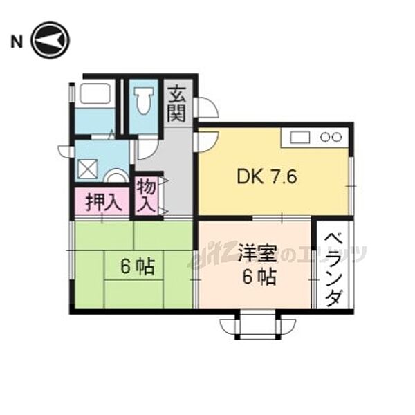 アドザックスコバヤシ 101｜京都府向日市上植野町(賃貸アパート2DK・1階・49.97㎡)の写真 その2