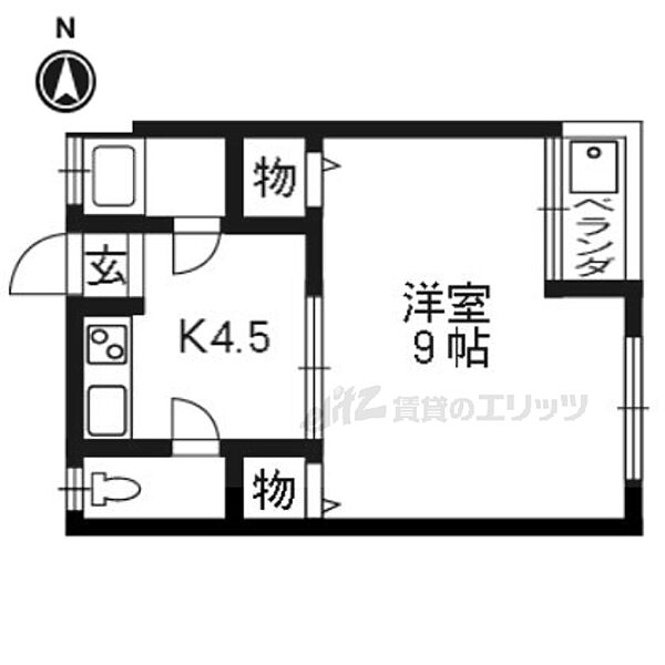 京都府京都市伏見区向島津田町(賃貸アパート2K・2階・28.00㎡)の写真 その2