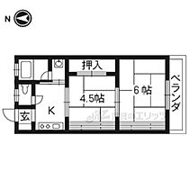 京都府宇治市槇島町千足（賃貸アパート2K・1階・32.76㎡） その2