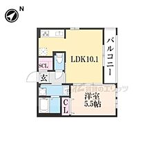 京都府京都市伏見区醍醐東合場町（賃貸アパート1LDK・1階・36.17㎡） その2