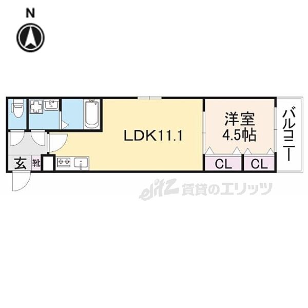 仮称）ジーメゾン向島シェル―ル 201｜京都府京都市伏見区向島庚申町(賃貸アパート1LDK・2階・36.90㎡)の写真 その2